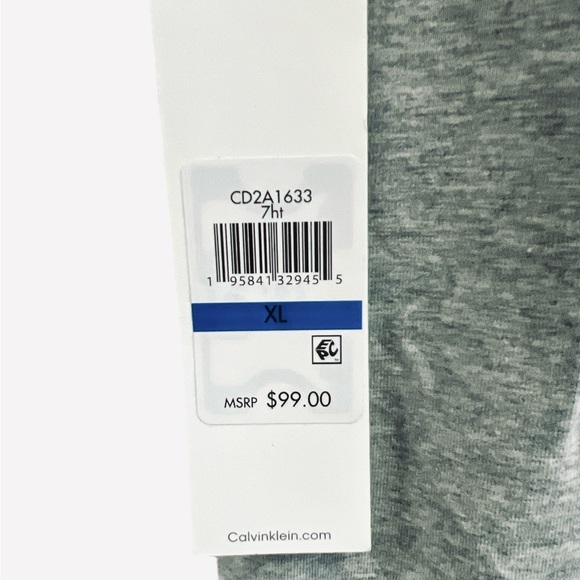 Calvin Klein V-Neck Designer Logo Sleeveless Jumpsuit Romper Gray Womens Size XL - Picture 7 of 9